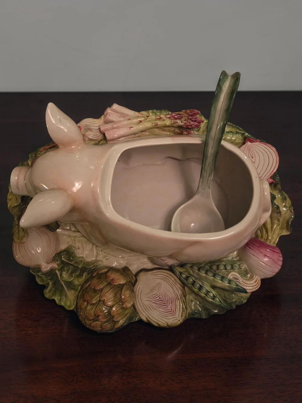 Fitz and Floyd French Market Tureen With Lid Ladle And Platter